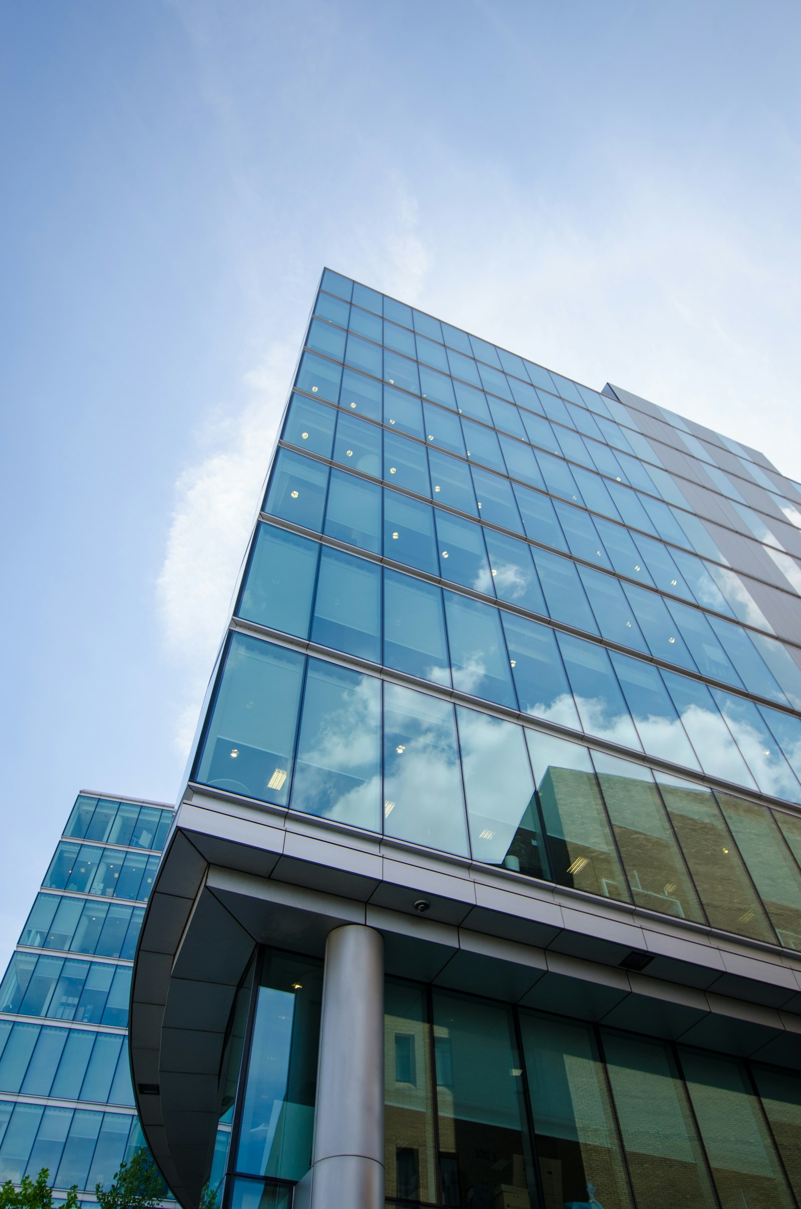 Corporate glass tower in downtown Buenos Aires