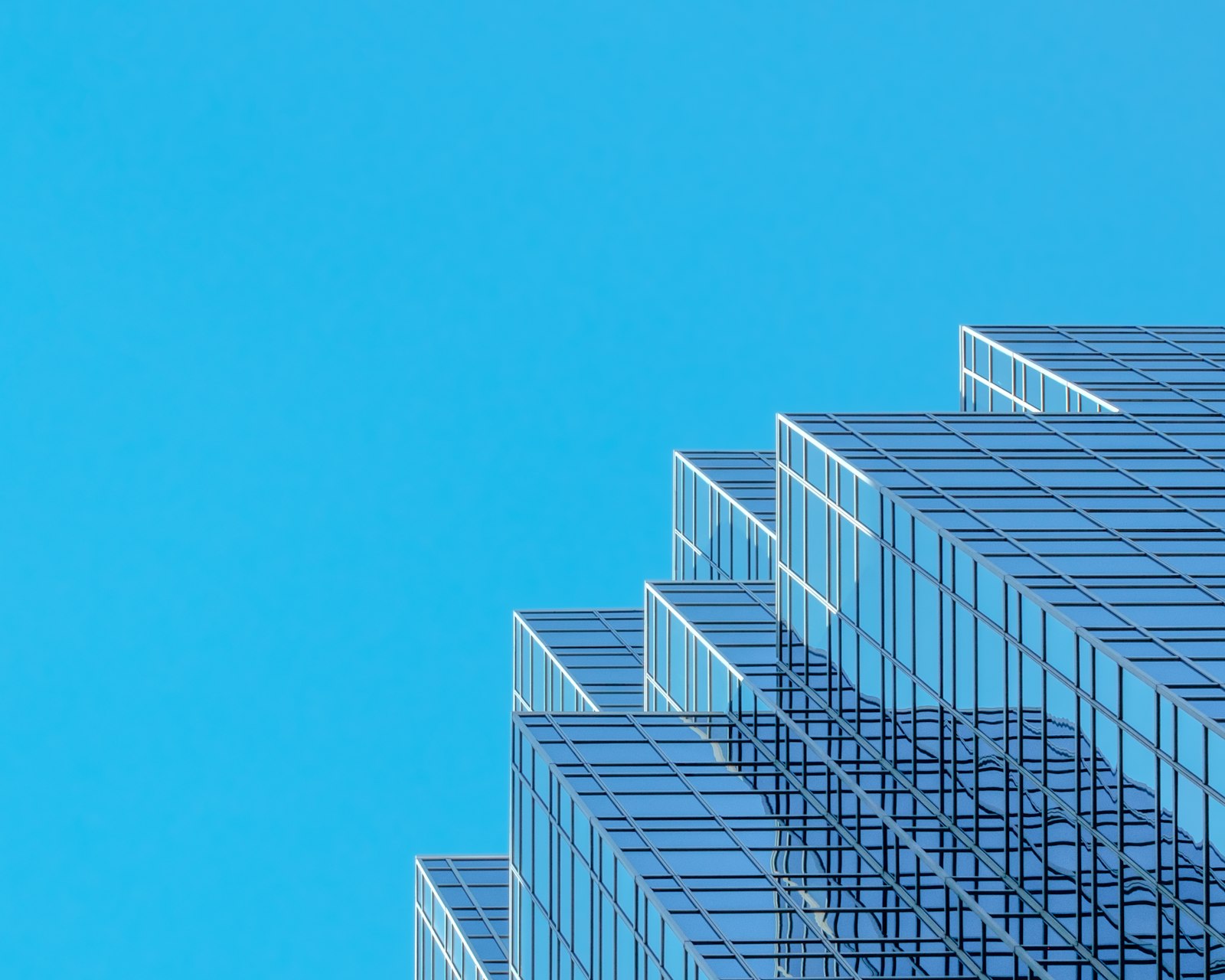 Corporate glass tower in downtown Buenos Aires